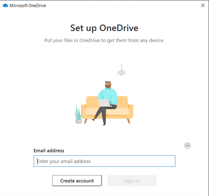 OneDrive Sign in
